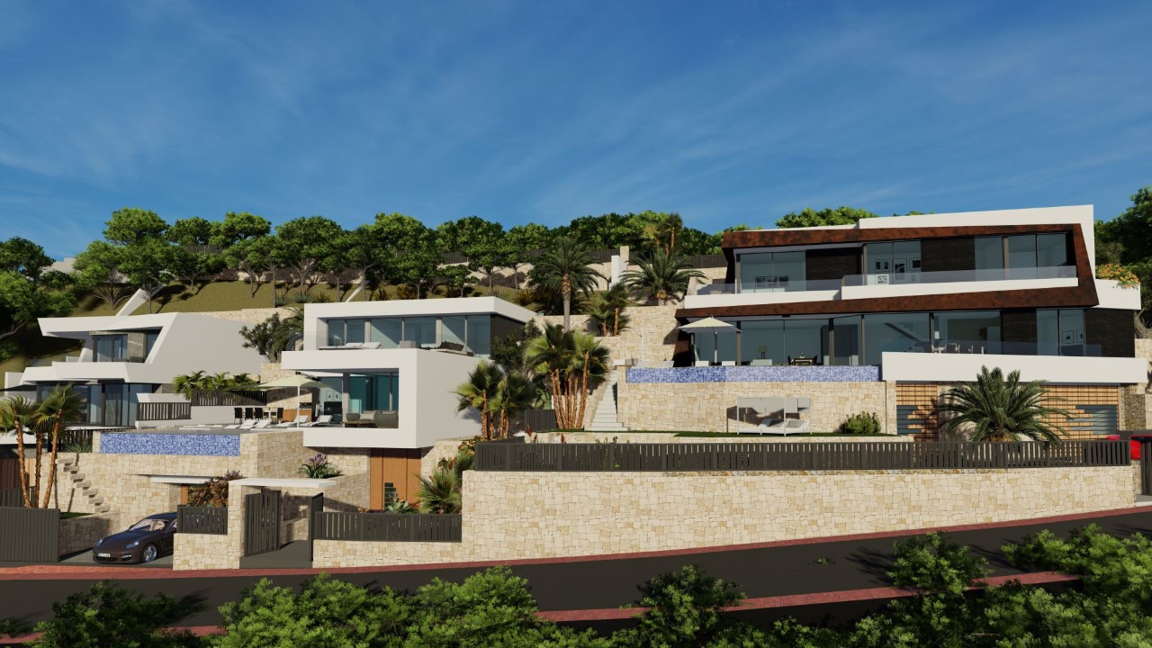 New Project Luxury Villa with Views of the Sea and the Rock of Calpe