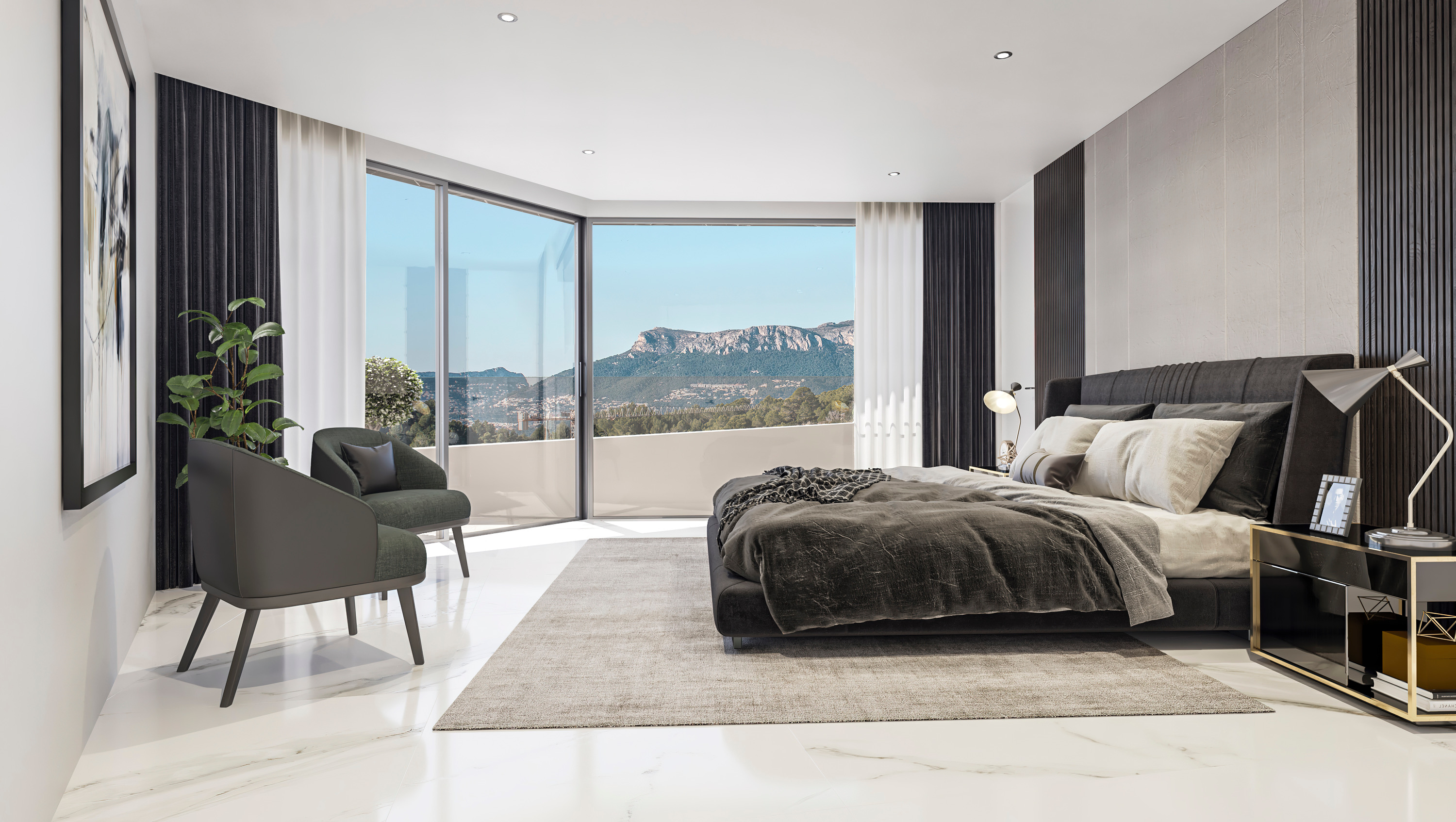 Project Luxe Villa in Benissa met Uitzicht op de Baai van Calpe