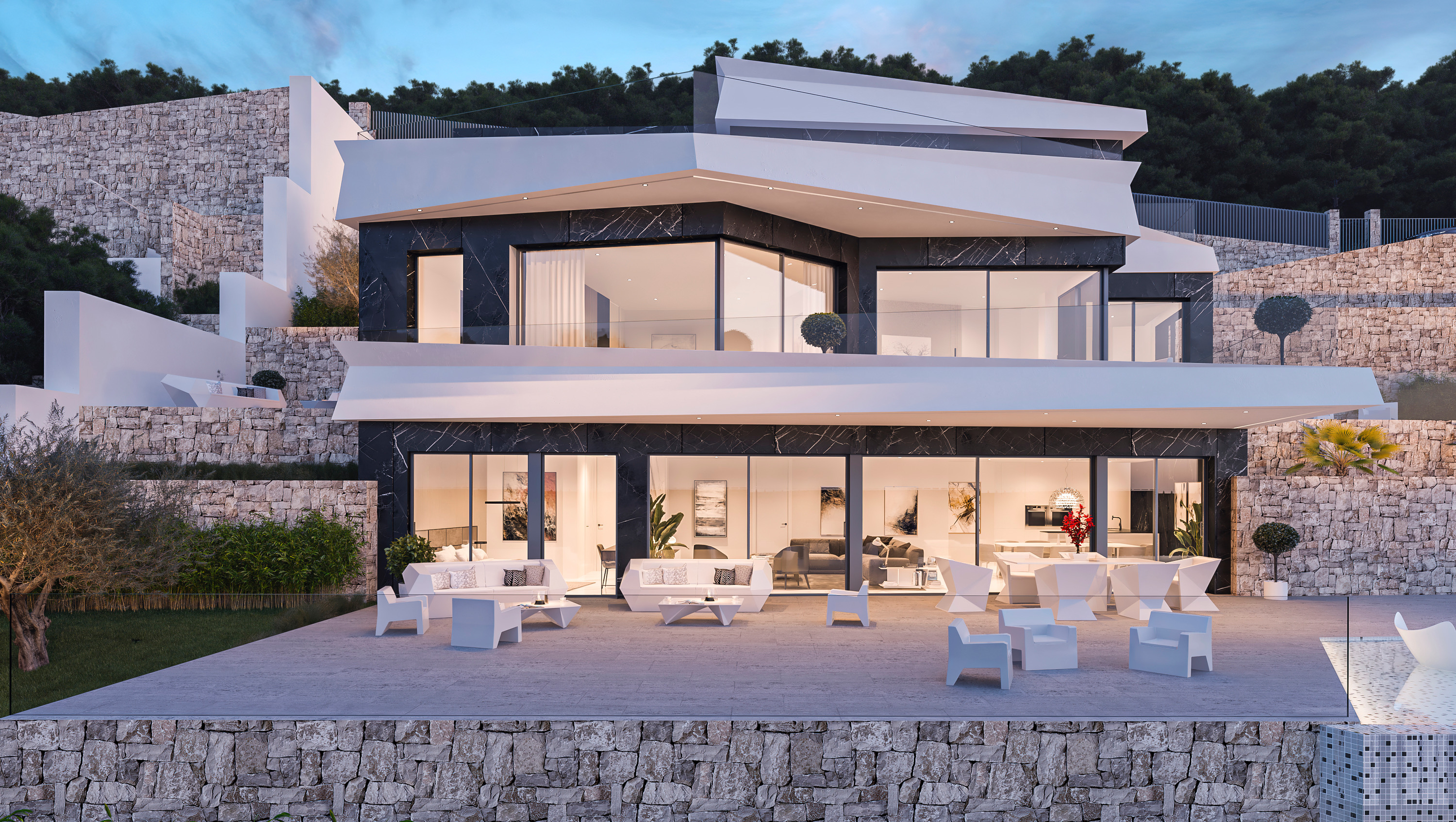 Projet Villa de luxe à Benissa avec vue sur la baie de Calpe