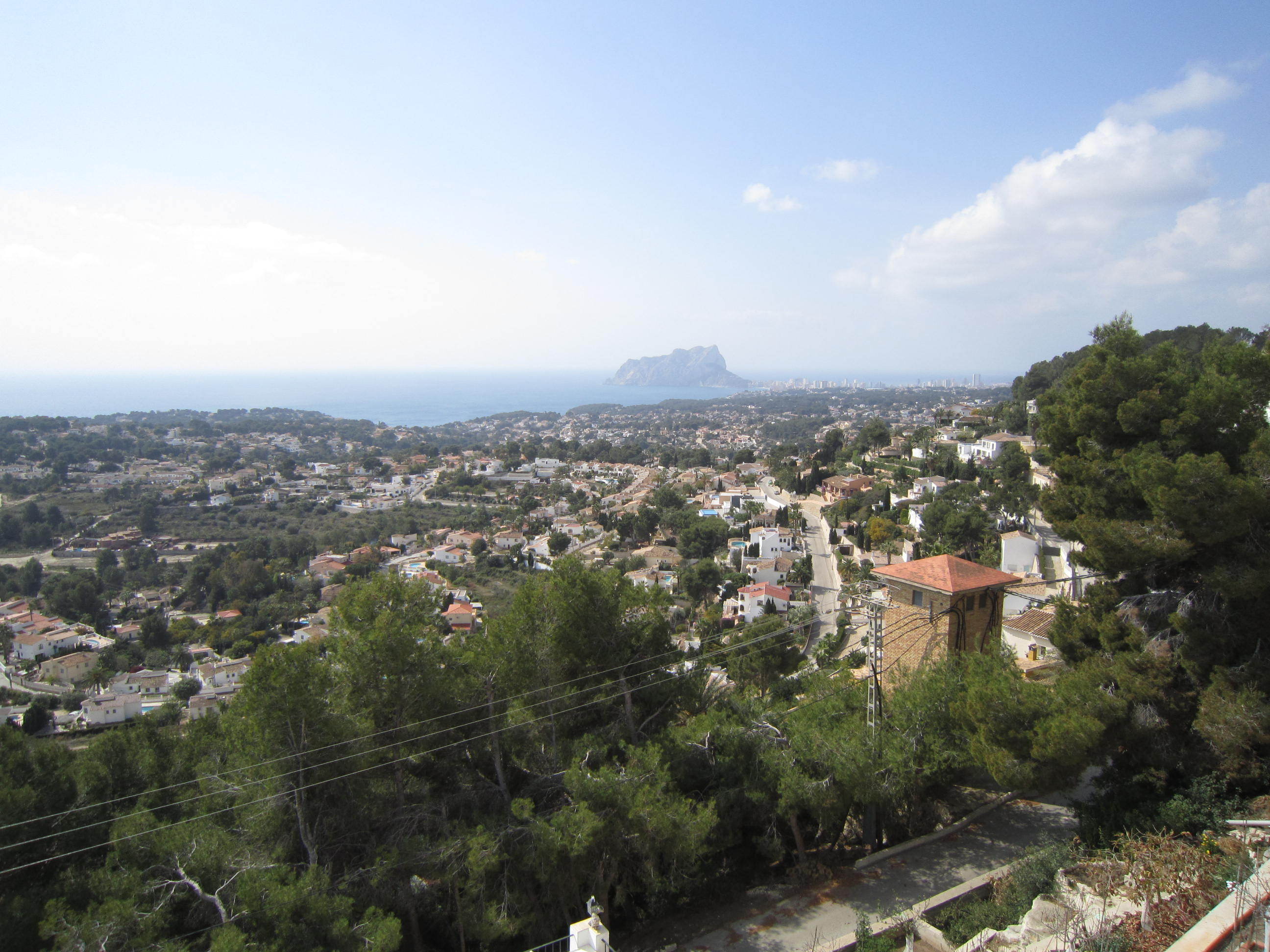 Terrain avec vue imprenable sur la mer à Moraira