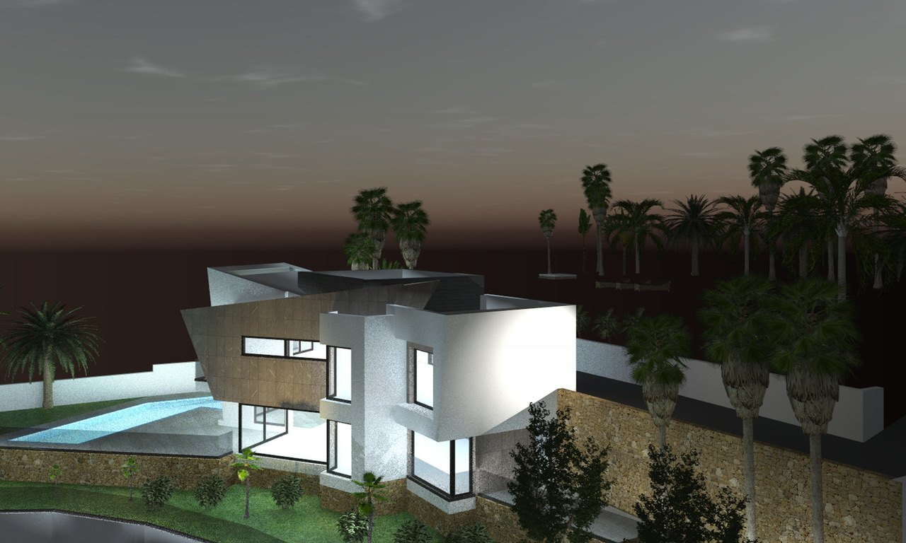 Project of 4 Exclusive Brand New Luxury Villas with Sea Views in Calpe