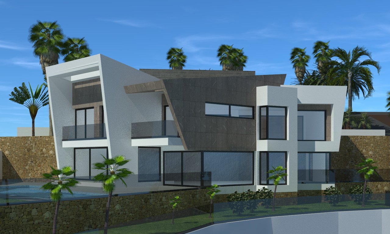 Project of 4 Exclusive Brand New Luxury Villas with Sea Views in Calpe