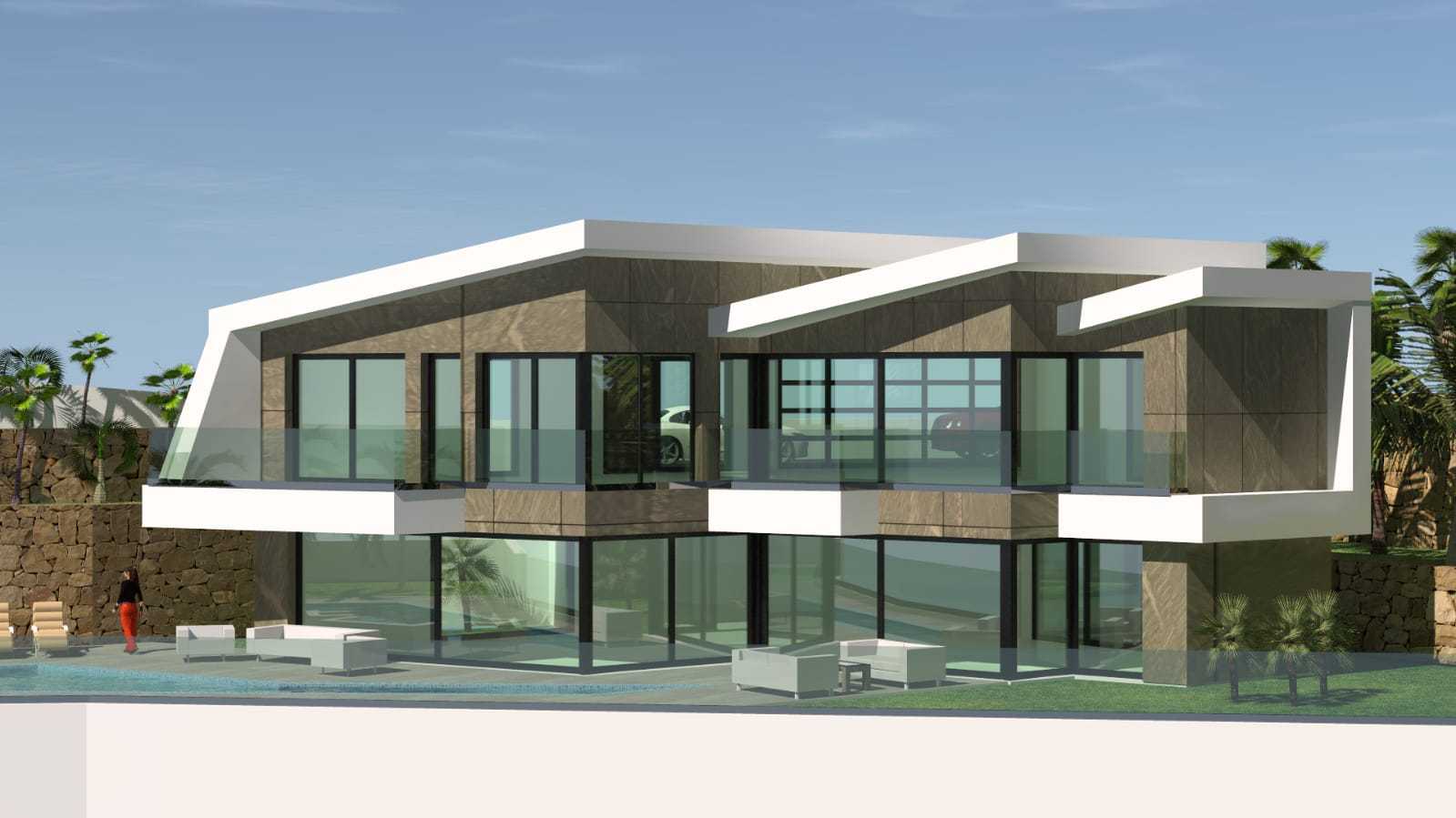 Project van 4 exclusieve gloednieuwe luxe villa's met uitzicht op zee in Calpe