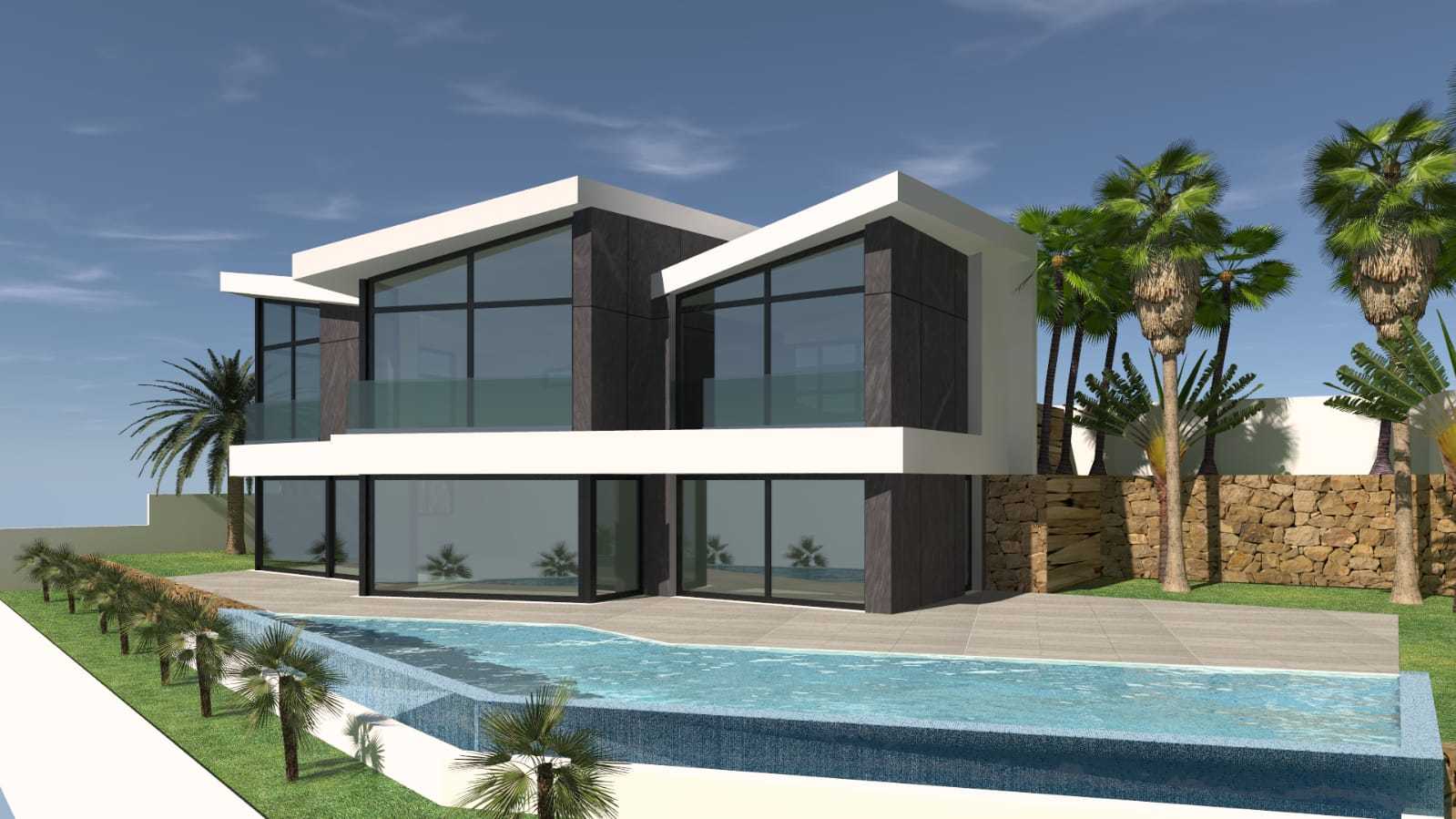 Project of 4 Exclusive Brand New Luxury Villas with Sea Views in Calpe