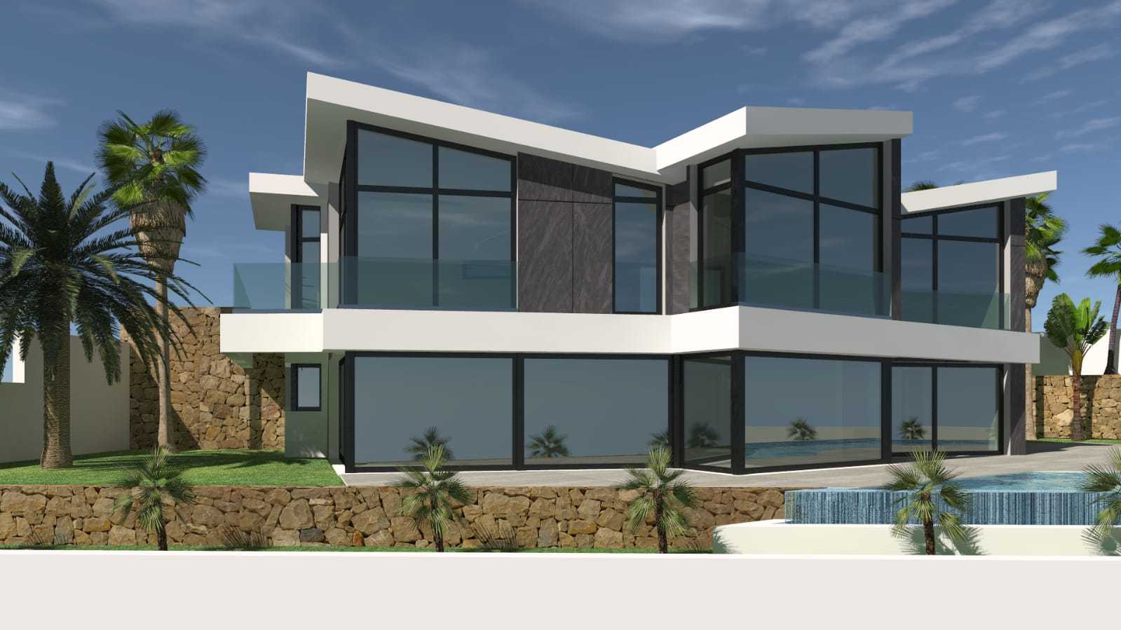 Projekt von 4 exklusiven, brandneuen Luxusvillen mit Meerblick in Calpe