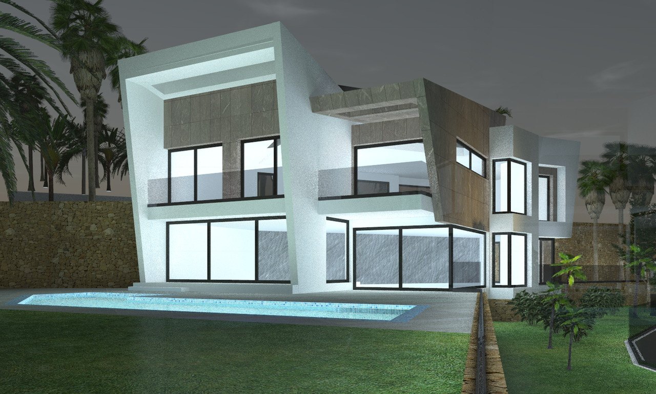 Project of 4 Exclusive Brand New Luxury Villas with Sea Views in Calpe