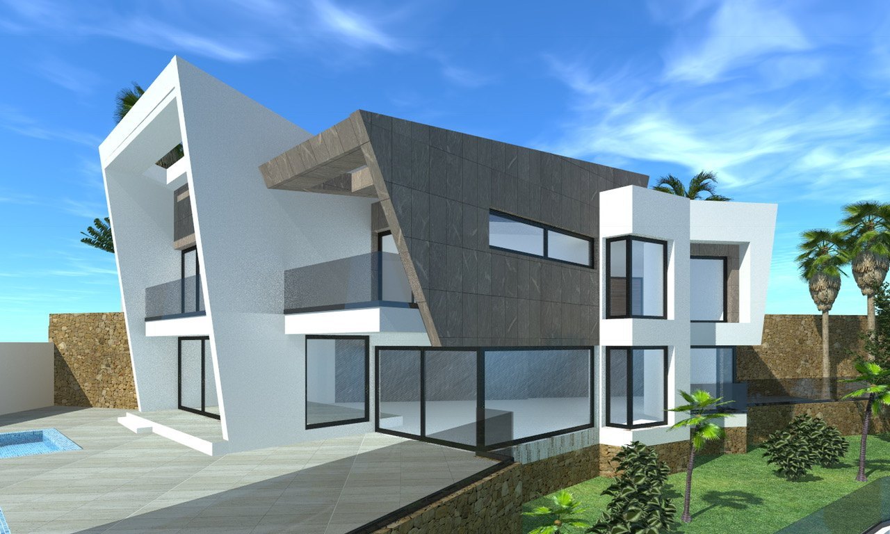 Project of 4 Exclusive Brand New Luxury Villas with Sea Views in Calpe