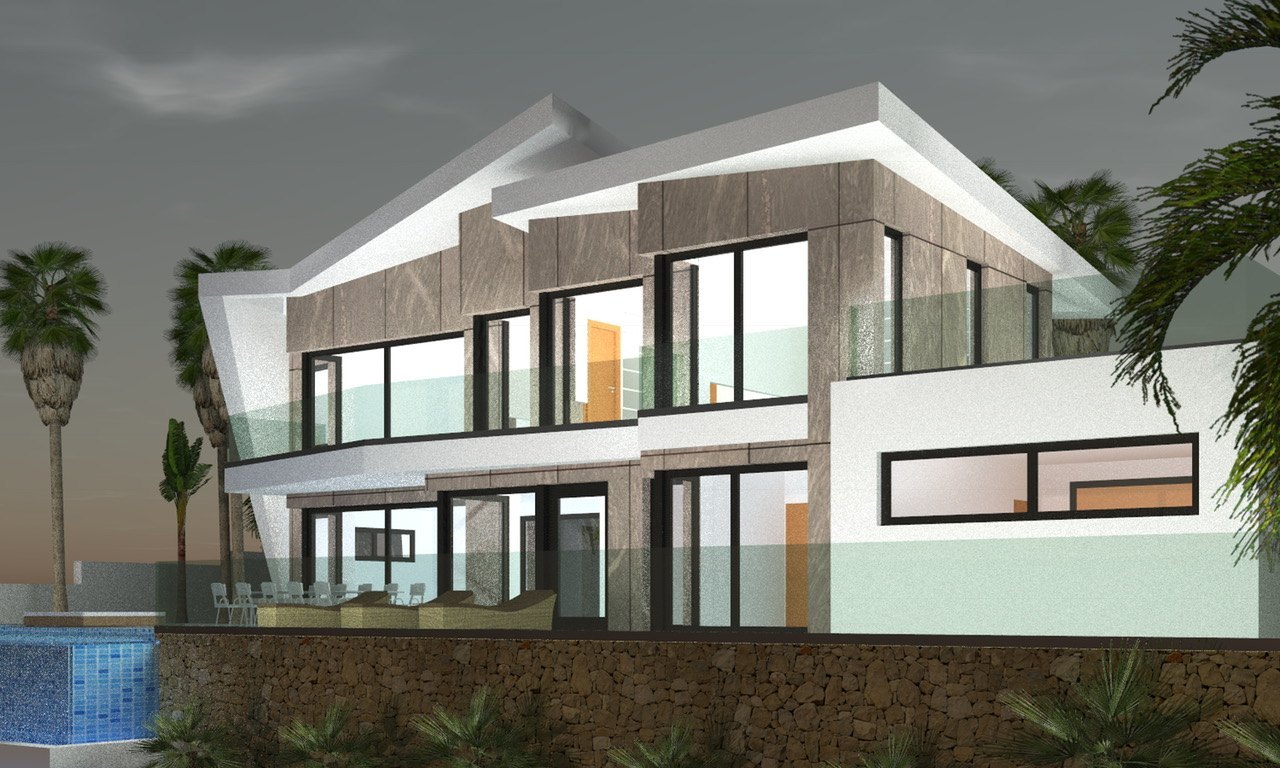 Project of 4 Exclusive Brand New Luxury Villas with Sea Views in Calpe