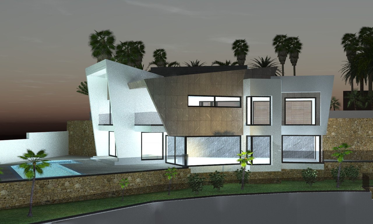 Project of 4 Exclusive Brand New Luxury Villas with Sea Views in Calpe