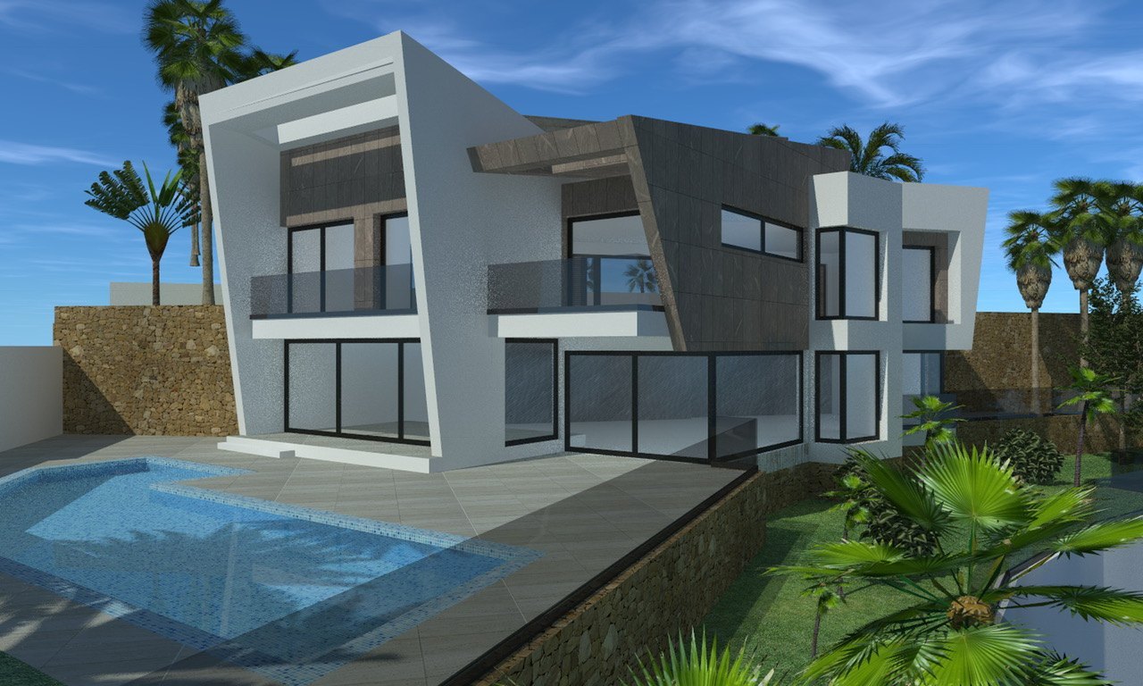 Project of 4 Exclusive Brand New Luxury Villas with Sea Views in Calpe