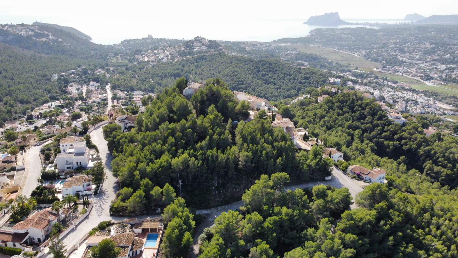 Tomt i Moraira i ett otroligt område med unik utsikt