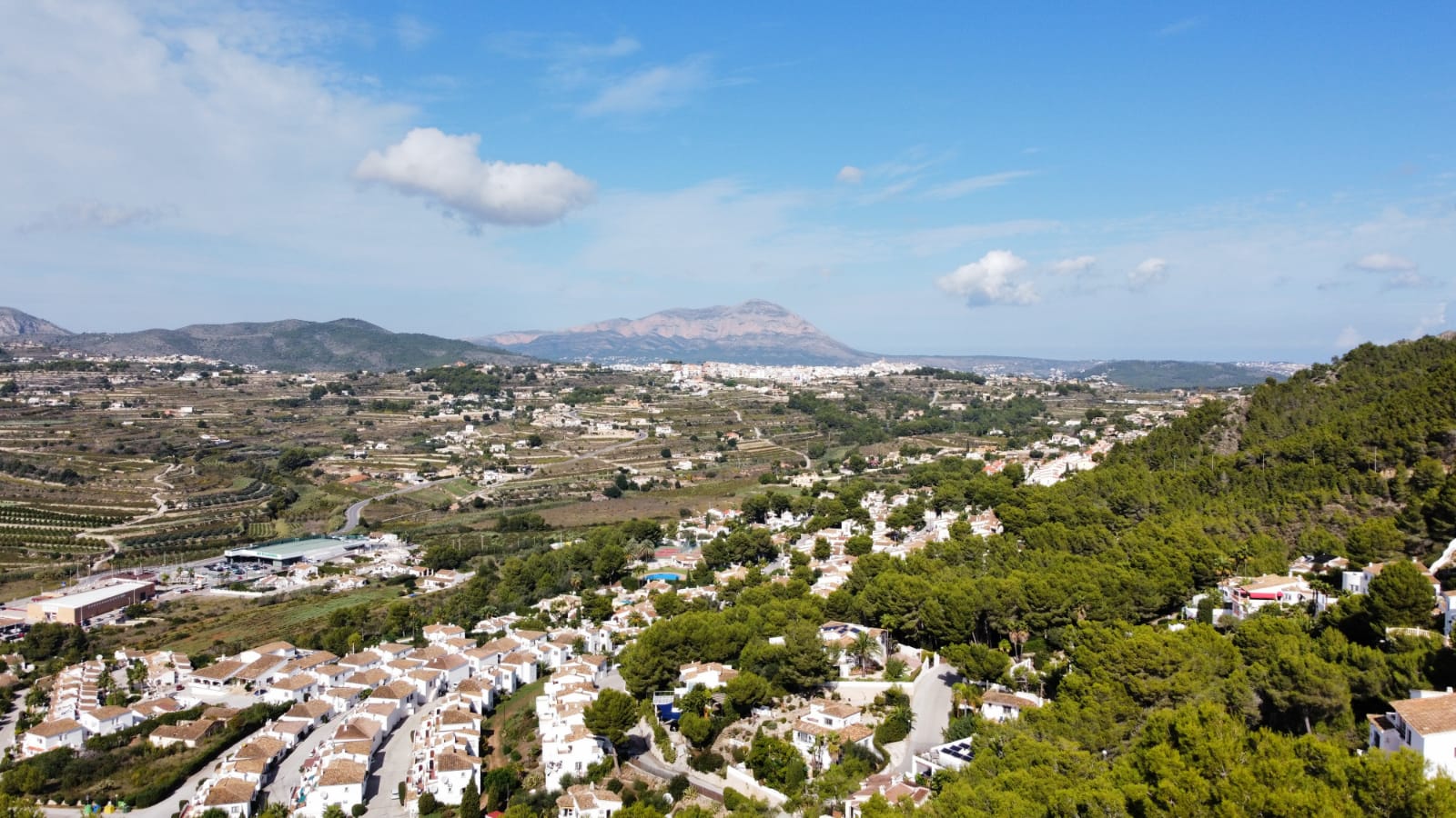 Tomt i Moraira i ett otroligt område med unik utsikt