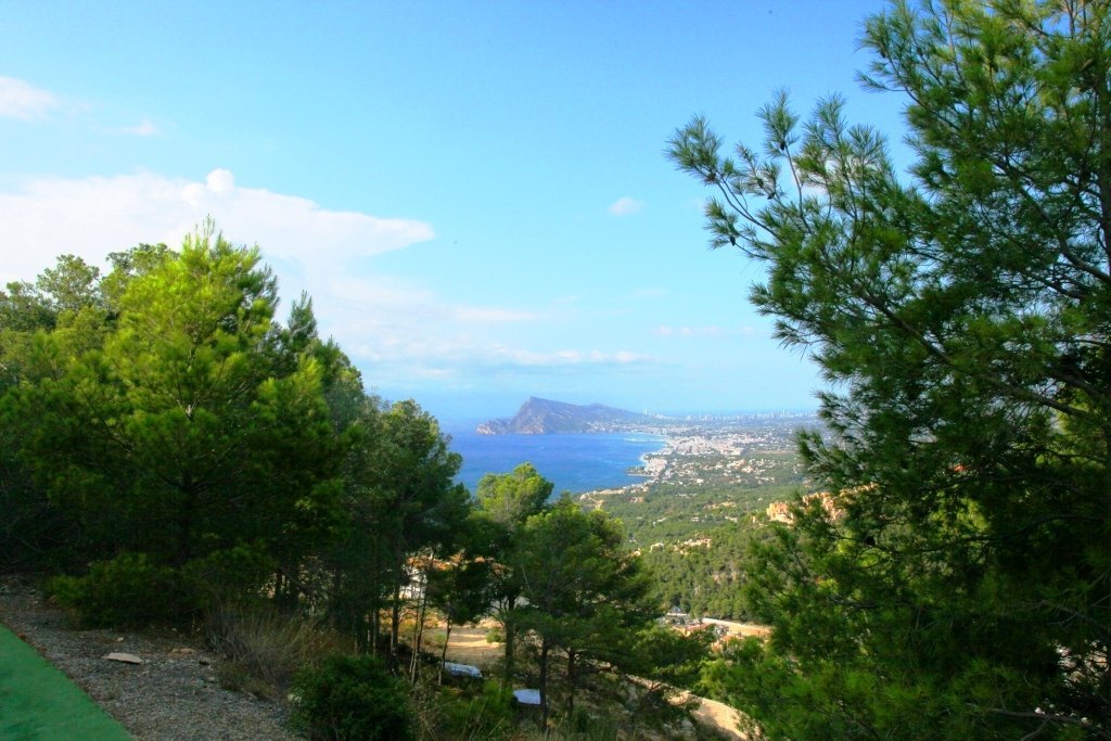 Groot perceel in Altea Hills met ongelooflijk uitzicht op zee