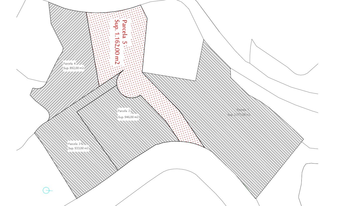 Beeindruckendes flaches Land in Calpe bereit zum Bauen