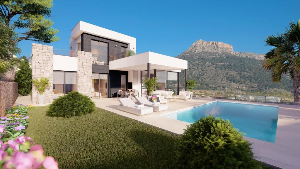 Moderne villa med havudsigt i Calpe