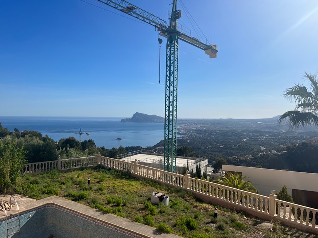 Luksusvilla under opførelse i Altea Hills