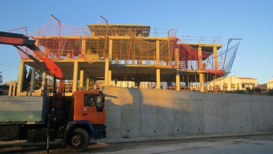 Modern Villa under construction near Cala Calalga in Calpe.