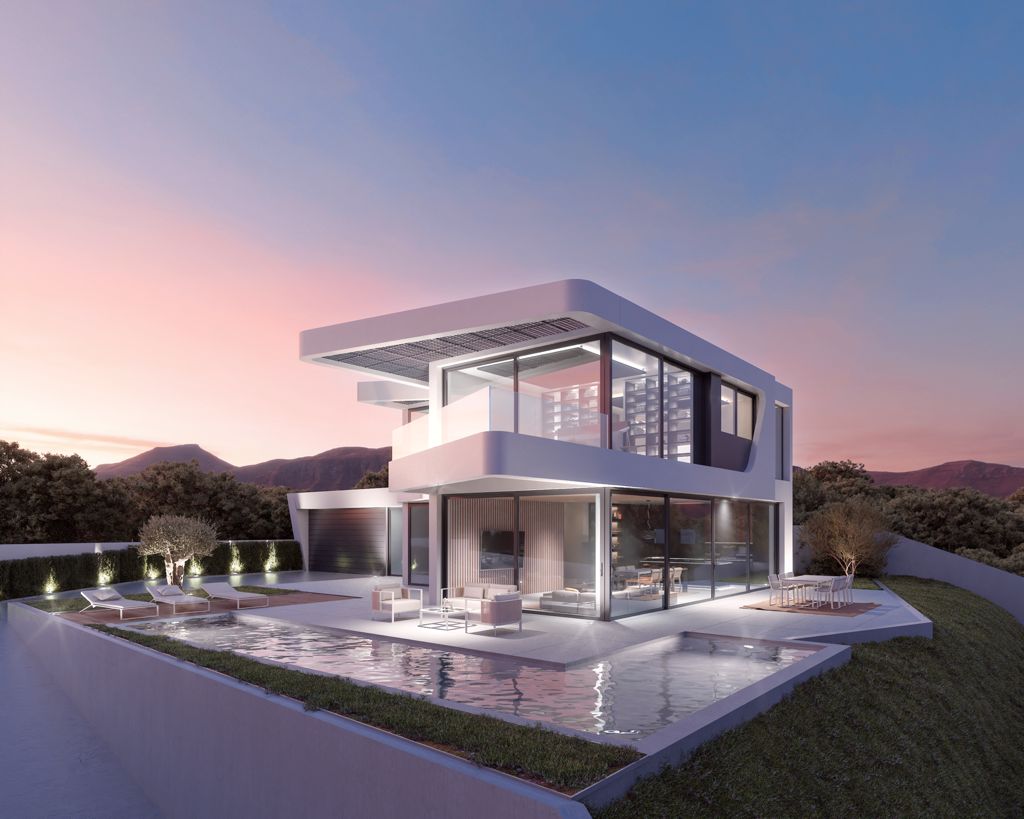 Luxe villa in Altea La Vieja met uitzicht op zee