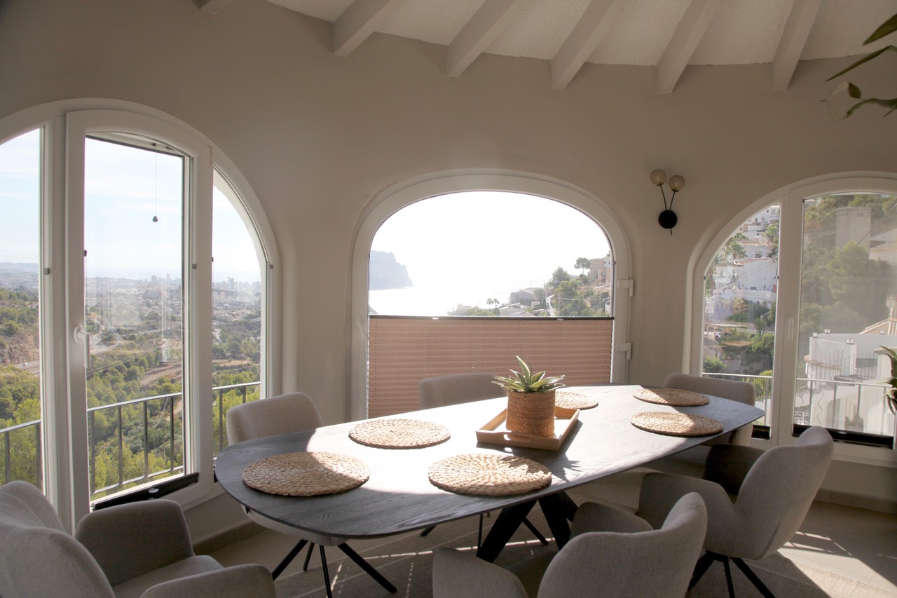 Umgebaute Villa mit Meerblick in Calpe